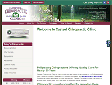 Tablet Screenshot of casteelchiroclinic.com